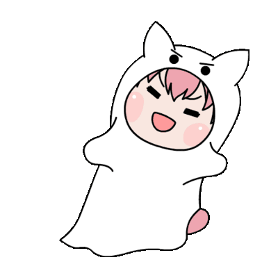 アイコン,ゆるキャラ,ピンク髪,キャラクター,おばけ,着ぐるみ,シンプル,かわいい