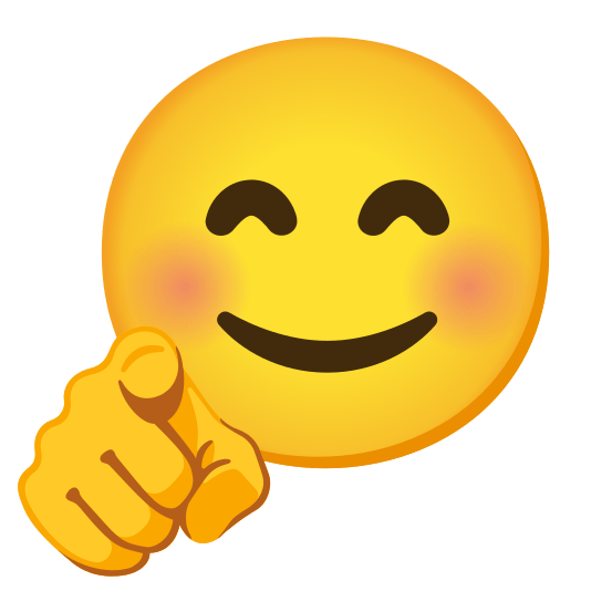 スマイル,指さし,笑顔,絵文字