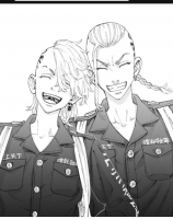 二人組,制服,笑顔,モノクロ,漫画,東京卍リベンジャーズ,工兵下,暁他隊