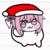 キャラクター,サンタ帽,ピンク髪,かわいい,イラスト