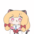 アニメキャラクター,猫耳,リボン,可愛い,金髪
