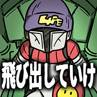 飛び出していけ,帽子,ロボット,漫画スタイル
