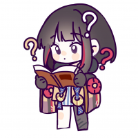 女の子,キャラクター,本,疑問,クエスチョンマーク,かわいい,アイコン