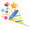 パーティー,祝う,紙吹雪,星,ハート