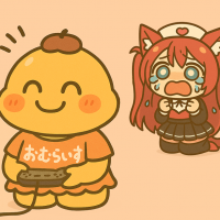 キャラクター,ゲーム,おむらいす,泣く,ネコミミ,メイド,かわいい,パステルカラー