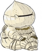 キャラクター,たまねぎ頭,鎧,座っている,ダークソウル,スモウ,ファンアート